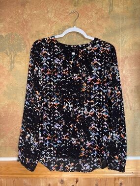 Alice Hope ~ Black Printed Blouse